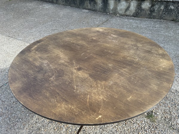 17x 5ft 6" Wooden Round Tables With Folding Legs - Sussex