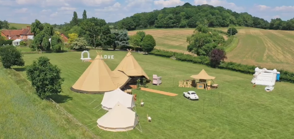 Wedding tipi hire