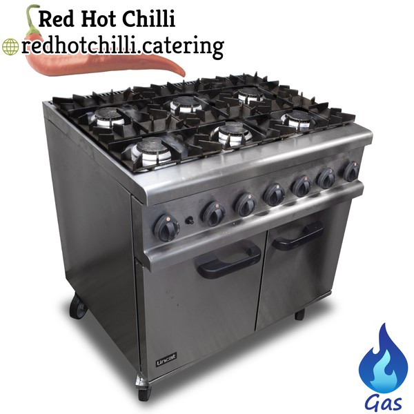 Six burner range cooker