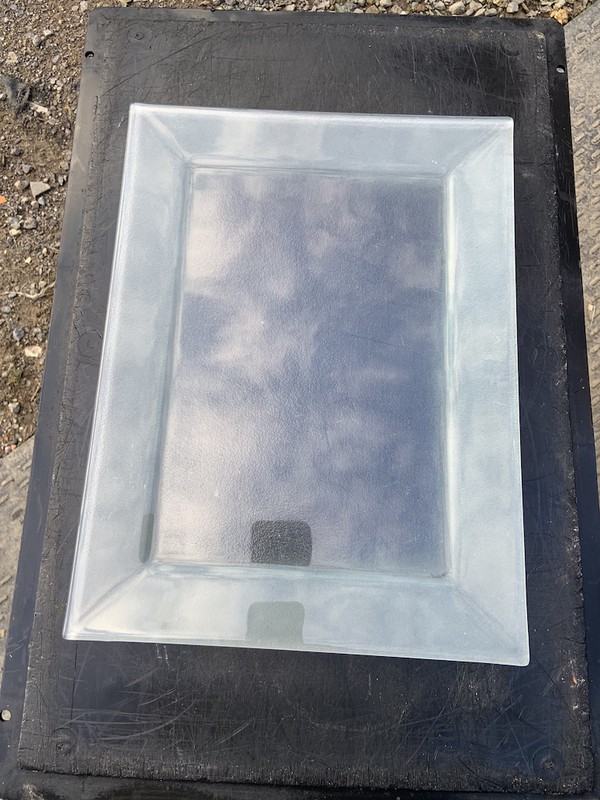 Rectangular Glass Frosted Platters 39cm x 9cm for sale