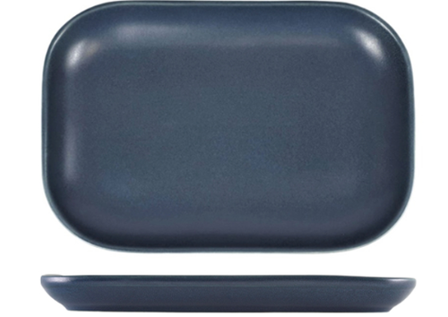 300x Terra Stoneware Antigo Denim Rectangular Plate For Sale 300x Terra Stoneware Antigo Denim Rectangular Plate For Sale