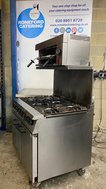 Secondhand Falcon Gas Salamander, 6 Gas Burner Cooker G3101