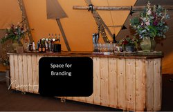 Secondhand Bespoke Wooden Bar For Sale