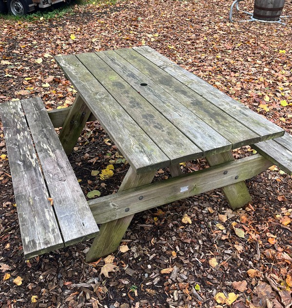 Secondhand 3x Picnic Bench And Table Set For Sale