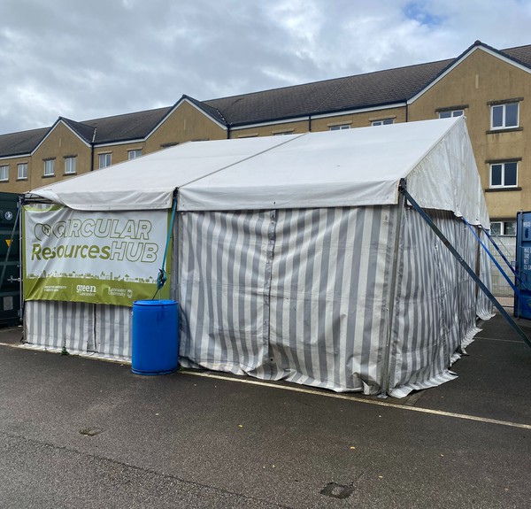 Secondhand 9m x 6m Marquee With Wooden Flooring For Sale