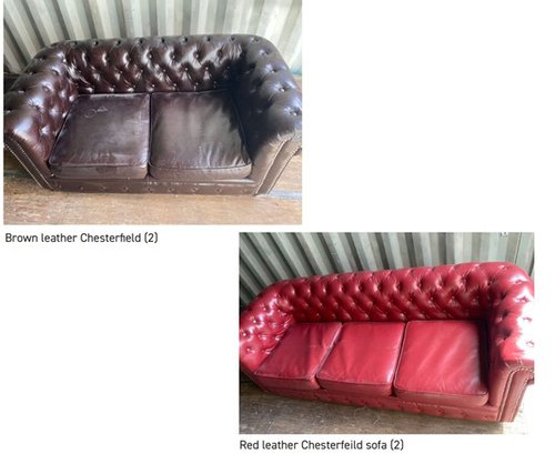 Secondhand 4x Chesterfield Sofas For Sale Secondhand 4x Chesterfield Sofas For Sale