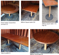 18x Bar Tables With Tiki Rope Detail For Sale