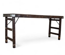 Secondhand 20x Vintage Wooden Folding Indian Tables For Sale