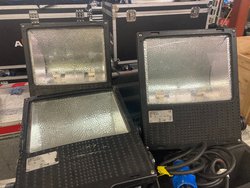 Secondhand 11x 150W IP65 Black Floodlights For Sale