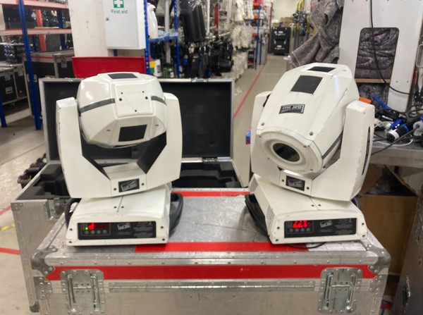 6x White Alpha Spot 300 Moving Heads For Sale