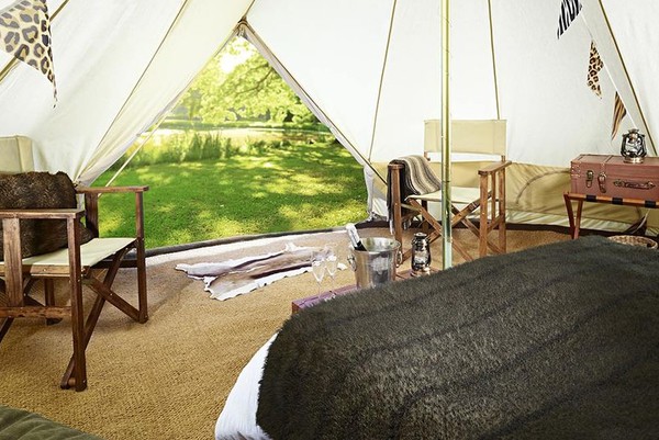 2x 6m Bell Tent With Coir Carpet For Sale