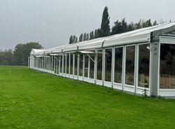 Secondhand Used 35 x 15 Metre Glass Marquee For Sale