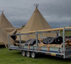 Brian James Cargo Connect Drop Side Marquee / Tipi Trailer