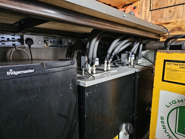 Beer coolers in the Container bar