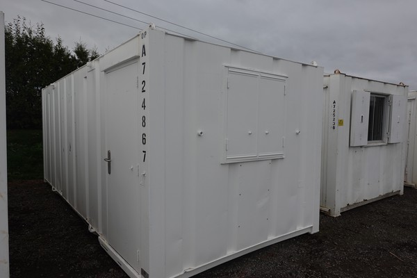 21' x 9' anti vandal office container open plan