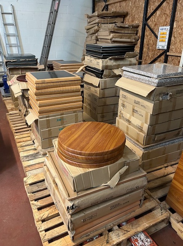 New Unused Square/Round Table Tops For Sale