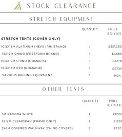 Stretch Tents (Cover Only) For Sale