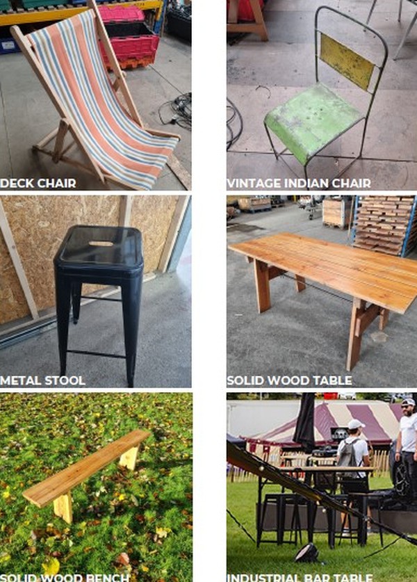 Secondhand Event Furniture & Accessories