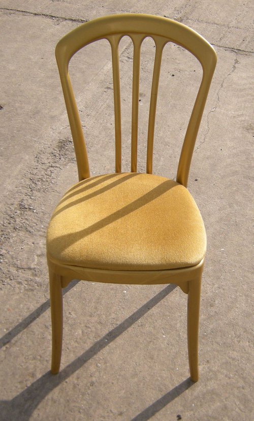 Gala gold banquet chairs with gold seat pad Gala gold banquet chairs with gold seat pad