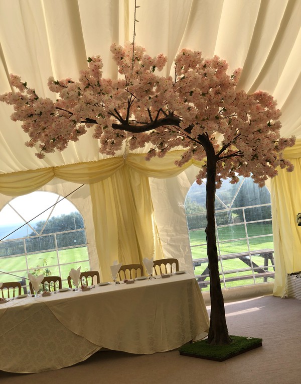 2x 3.2m Artificial Cherry Blossom Trees For Sale