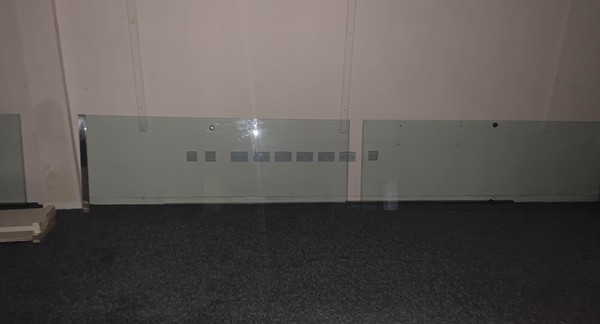 Secondhand 4 Door Glass Cabinet With Shelves