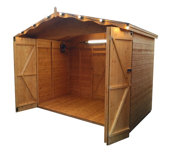 Secondhand Heavy Duty Joiner Made Christmas Market Chalets For Sale