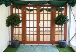 Secondhand 2x 3m Wooden Marquee Door Frames For Sale