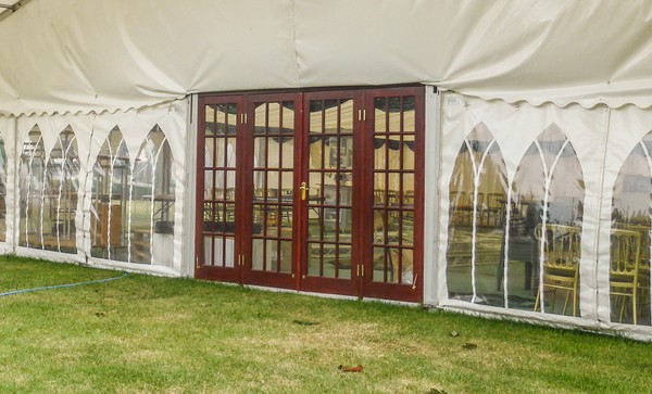 Secondhand 2x 3m Wooden Marquee Door Frames