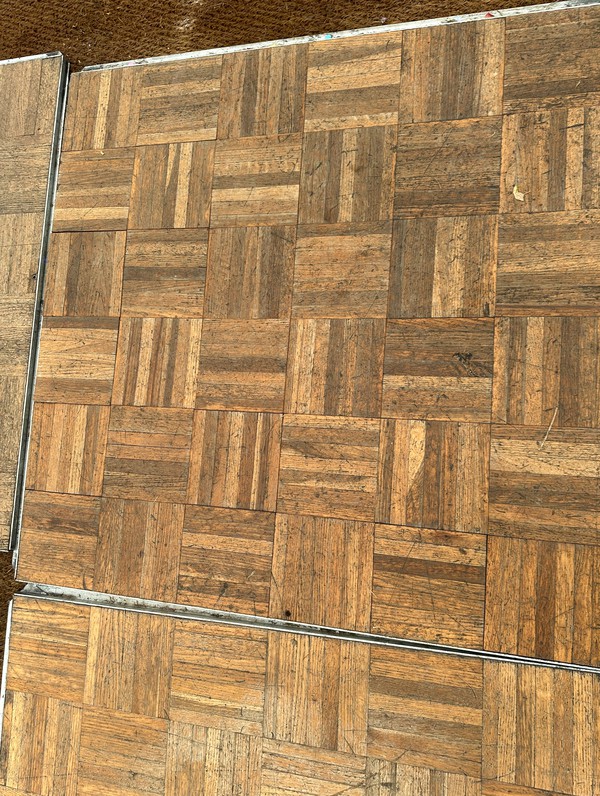 12' x 18' Wood Parquet Dance Floor