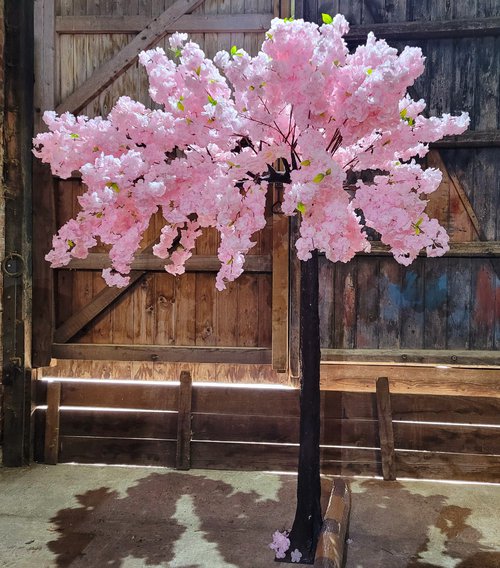 2x 2.5m Tall Faux Cherry Blossom Trees For Sale 2x 2.5m Tall Faux Cherry Blossom Trees For Sale