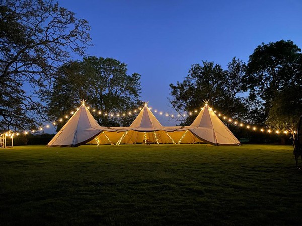 3 white wedding tipis for sale