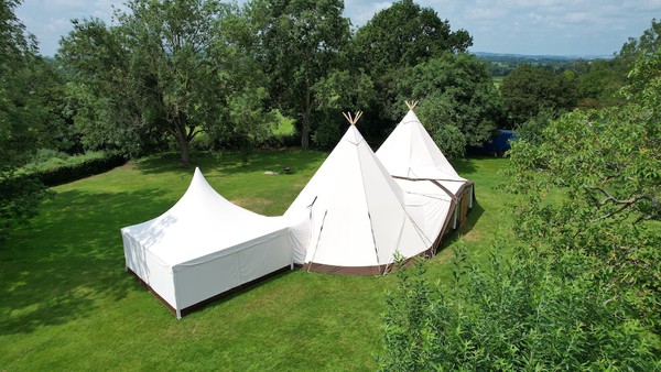 wedding tipis and pagoda