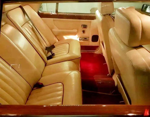 Cream and burgundy interior Silver Spirit by Rolls-Royce