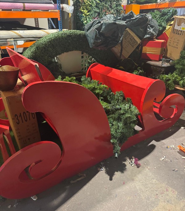 Secondhand 3m Santa Sleigh Prop