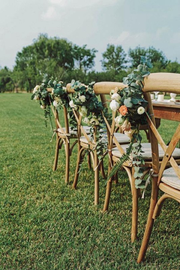 Outdoor Wedding Cross Back Chairs