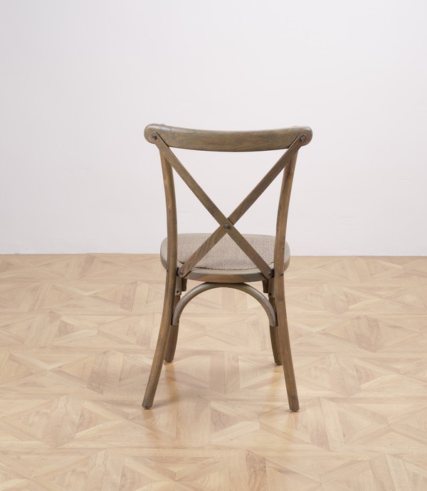 100x Grey Oak Cross Back Chairs