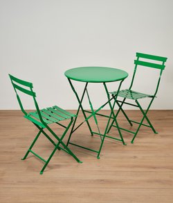 25x Green Bistro Table & Chair Sets For Sale