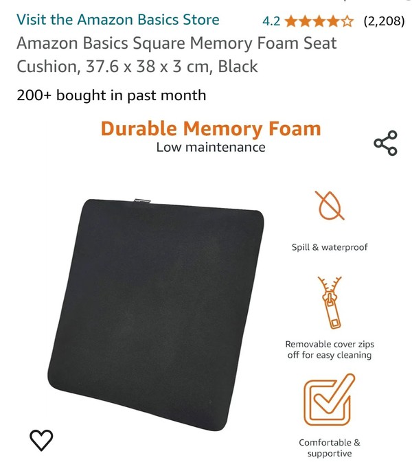 60x Memory Foam Seat Pads For Sale