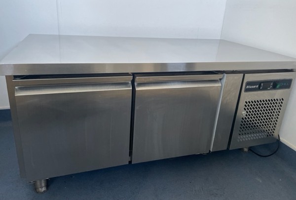 Secondhand Blizzard 2 Door, Low Under Bench Fridge For Sale