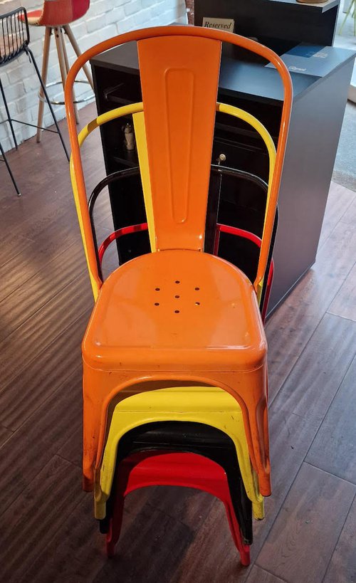Stacking Tolix Chairs (Mixed Colours) Stacking Tolix Chairs (Mixed Colours)
