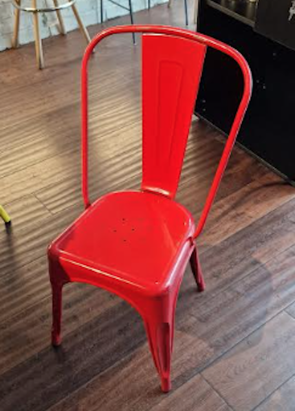 Used Red Tolix Chairs