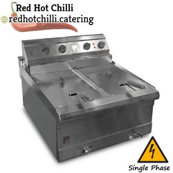 Electric fryer twin tank