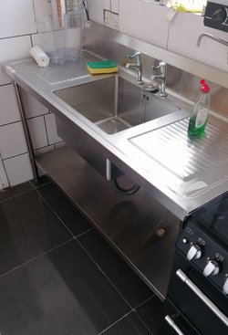 Commercial Stainless Steel Sink And Tap For Sale