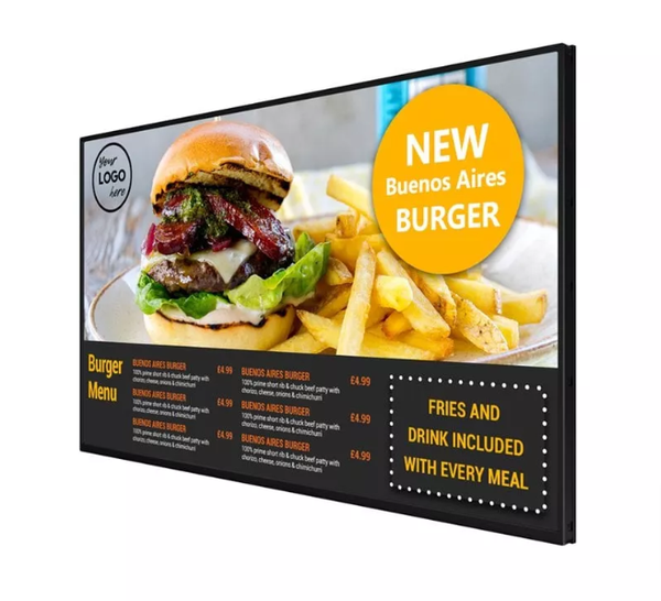 Interactive menu display board