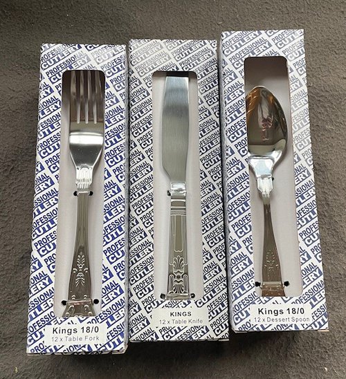 5x 288 Pieces Kings Catering Cutlery 18/0 For Sale 5x 288 Pieces Kings Catering Cutlery 18/0 For Sale