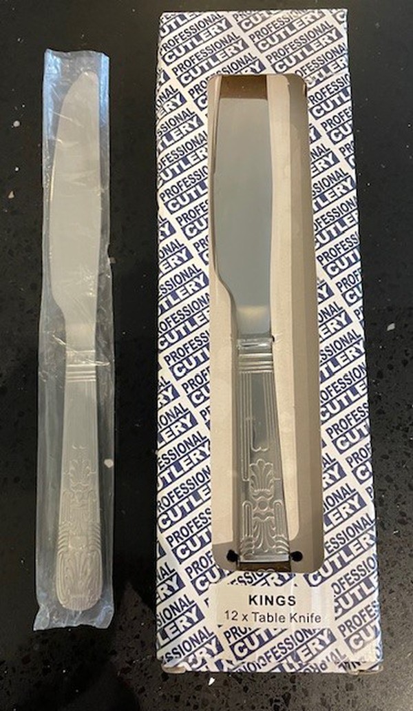 New 5x 288 Pieces Kings Catering Cutlery 18/0