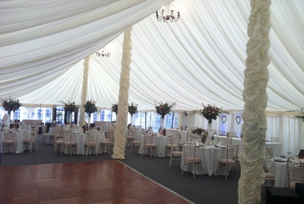 40ft Pleated Marquee Lining For Sale