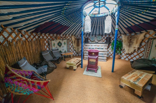 16ft Blue Mongolian Yurt