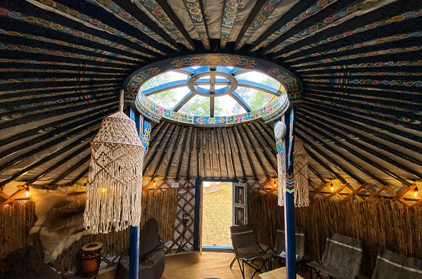 16ft Blue Mongolian Yurt For Sale