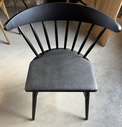 Secondhand 100x Wooden Black Chair For Sale